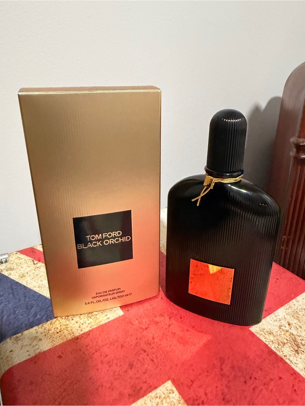 Tom Ford Black Orchid Bottle in Black with Gold Accents